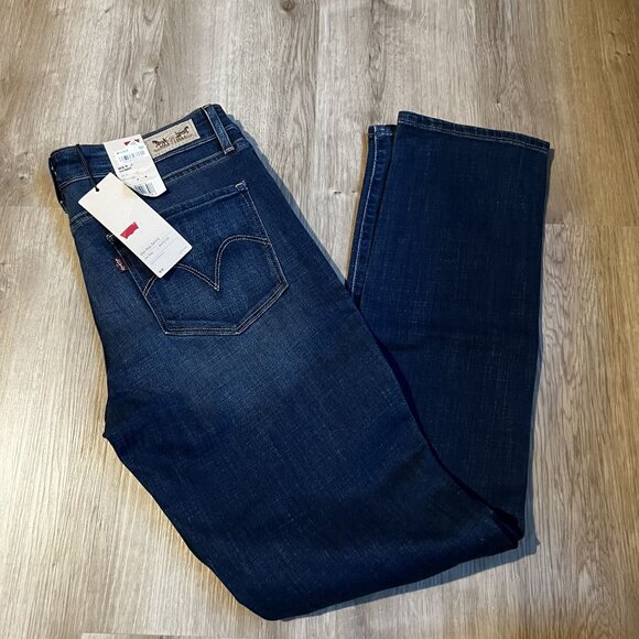 NWT Levis Women's Mid Rise Skinny Jeans Dark Wash Denim Classic Style size 10 - Picture 7 of 14